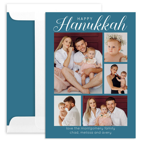 Happy Hanukkah Multi Photo Cards
